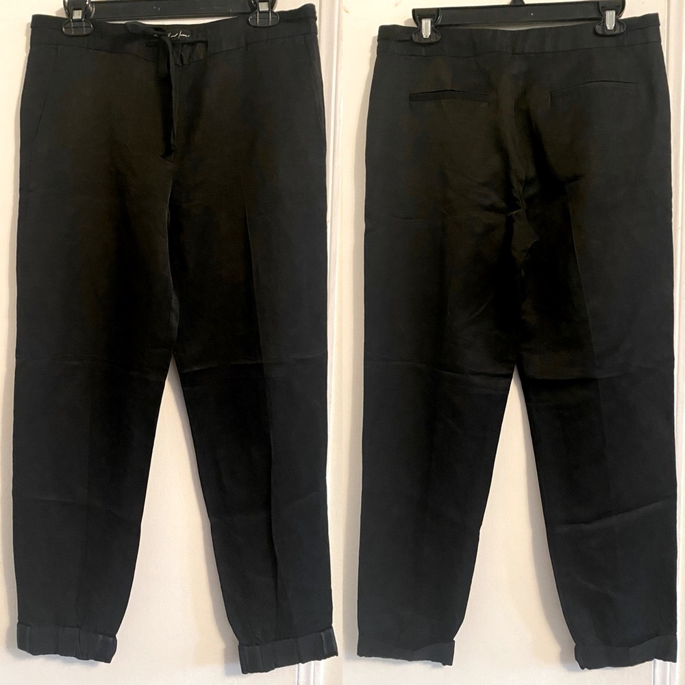 Elisabeth and James black cuffed drawstring pants